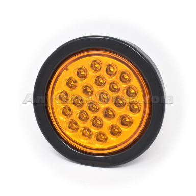 Buyers Products SL41AR Amber Strobe Light, 4" Round, 24 LEDs, 12-24 Volts (DISCONTINUED)