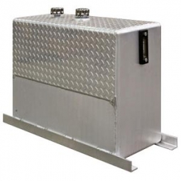 Buyers Products UR50A 50 Gallon Upright Aluminum Hydraulic Reservoir, 2" and 1.25" NPT Ports