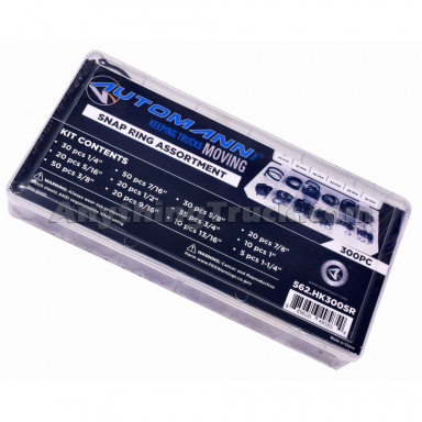 562.HK300SR Snap Ring Assortment Kit, 300 Pieces
