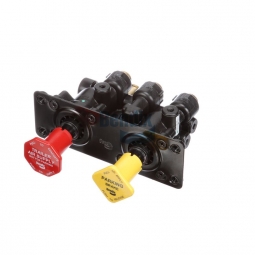 Bendix K066652 MV-3 Dash Valve, 3/8" PTC Ports, 1/2" PTC Exhaust, M6 x 1-6H Mounting Holes