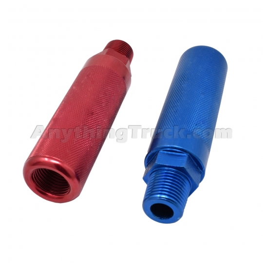 KOOTANS Anodized Aluminum Gladhand Grips Glad Hand Extension Handle Set Red Blue for Truck and Trailers Easier Coupleling