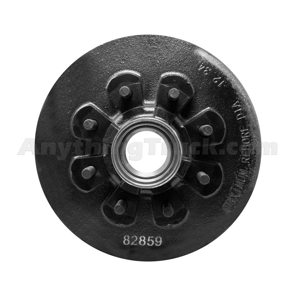 PTP 82859 Hub/Drum for Dexter 8K Trailer Axles, with Bearing Cups