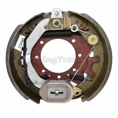 PTP 23446 12-1/4" x 5" 15K FSA LH Electric Brake Assy with 7 Bolt Cast Backing Plate for Dexter Axle