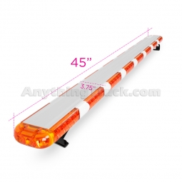 45" Class 1 Amber LED Light Bar with 8 Flash Patterns, 12 VDC