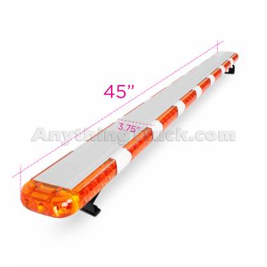 Pro LED ACL145 45" Class 1 Amber LED Light Bar Warning Light, Permanent Mount, 8-Function, 12V