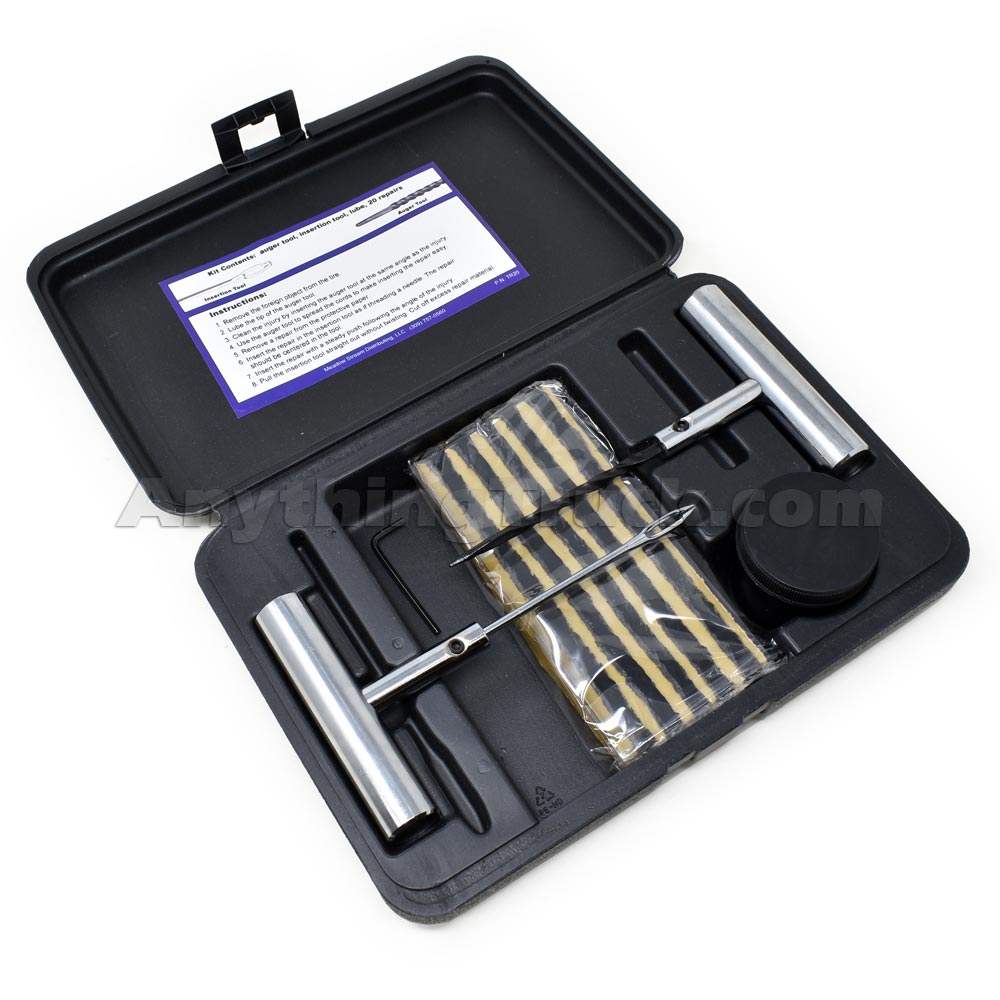 Heavy Duty Tire Plug Kit with Twenty 6" Repairs