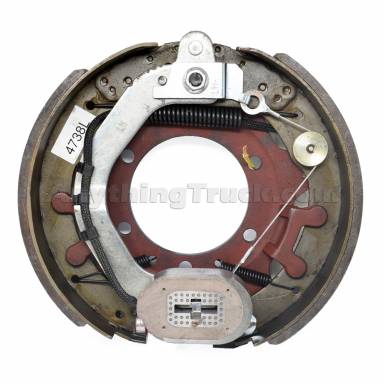 12-1/4" x 3-3/8" LH Electric Brake Assy with 5 Hole Backing Plate, Replaces Rockwell American 4738-L