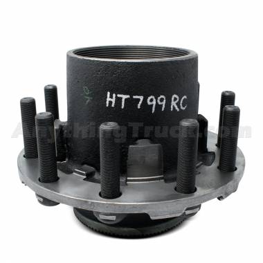 PTP HT799RC Fruehauf ProPar Trailer Hub, Outboard Mount, Includes Studs For Steel Wheels