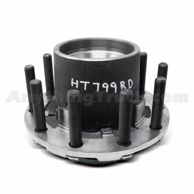 PTP HT799RD Fruehauf ProPar Trailer Hub, Outboard Mount, Includes Studs For Aluminum Wheels