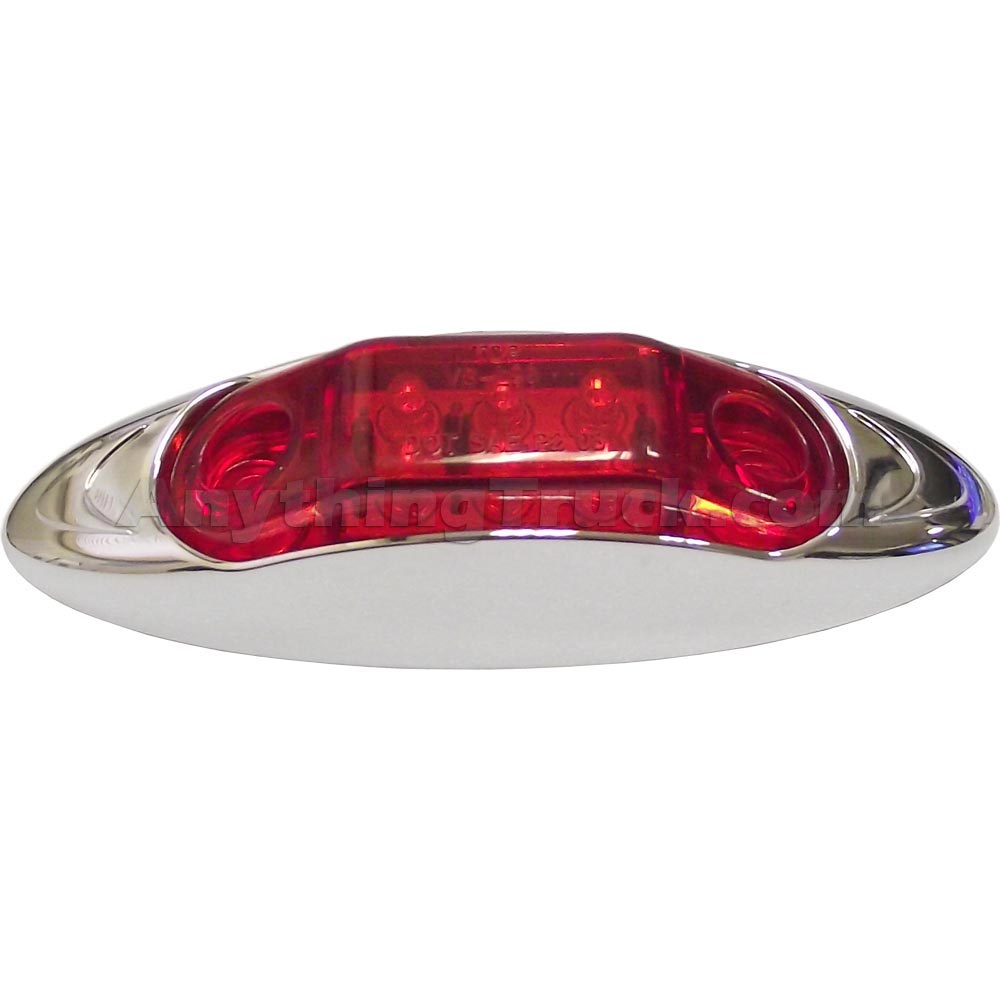 Pro LED 167R Red 4.1Inch Oval LED Marker Light