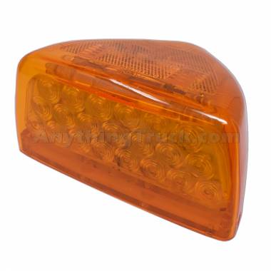 Pro LED 5182A Peterbilt 357 365 378 379 LED Fender Turn Signal Lamp, LH/RH, Amber Lens, 12V