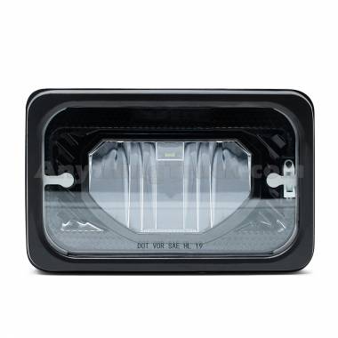 Pro LED EV4656 4"x6" Heated De-Icing LED Low Beam Headlight, Tempered Glass, H4