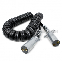 Velvac 590171 12FT 2-Way Coild Cable, 4 GA