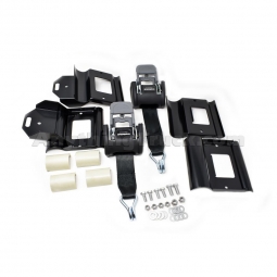 Kargo Master 31490 Retractable Ratchet Straps with Mounting Brackets, 2" W x 7' L