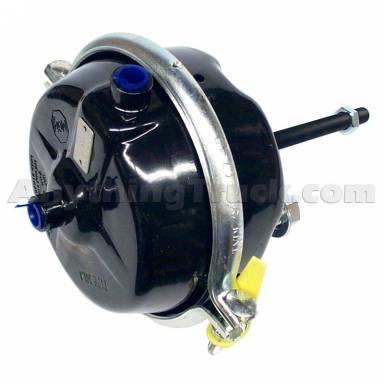 MGM 1431001 Type 30 Long Stroke Air Brake Service Chamber with Threaded Push Rod, 3" Stroke