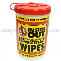 Mule Head Brand IOW Inside Out Vinyl, Leather & Rubber Protectant Wipes