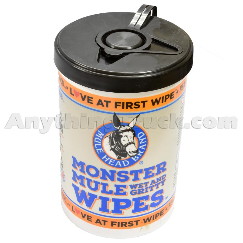 Mule Head Brand MMW6 Monster Mule Wipes, Wet & Gritty Hand Cleaner