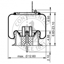 BWP AS69659 Continental Air Spring, Replaces Firestone W01-358-9647 & Mack 57QL417M