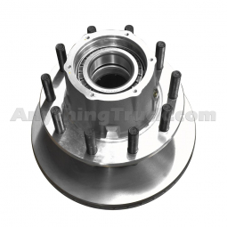 Conmet 10083394 TP Aluminum Hub with Rotor, Preset Bearings, ABS, Studs for Aluminum Wheels