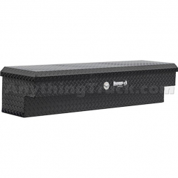 Buyers Products 1723015 Gloss Black Diamond Tread Aluminum Lo-Sider Truck Box, 13X16X47 Inch