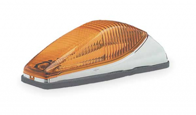 Grote 46823 CLR/MKR LAMP, YELLOW, OEM-STYLE CHROME AERODYNAMIC