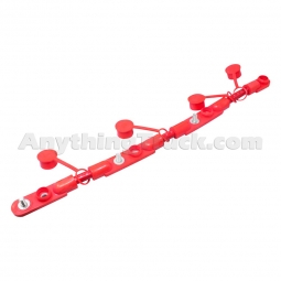 178.2022RD Four Battery Overmolded Cable,  Red 2/0 Wire
