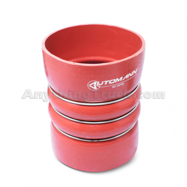 561.59709 4.5" ID x 6" Hot Charge Air Cooler Connector Hose, Double Hump