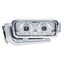 564.75088ADC Peterbilt Headlight Assembly, LH, Chrome LED
