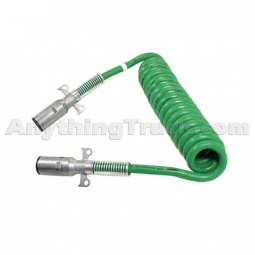 Phillips 30-4321 12 ft. 7-Way ABS PERMACOIL Cable Assembly, Die-Cast Plugs