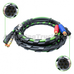 Phillips 30-1177 15' 3-Way Air Brake Hose and ABS Cable Assy with Molded Plugs