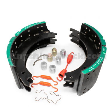 PTP PR4515Q Air Brake Shoes & Hardware Kit for Meritor 16-1/2" x 7" 'Q' Quick Change