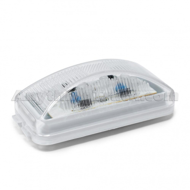 Pro LED 152C Short Rectangular White LED Utility Light, Clear Lens