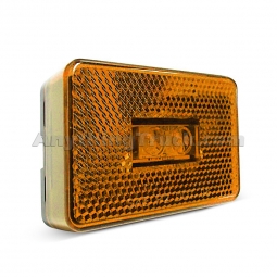 Pro LED 178Y Amber Rectangular LED Marker Light with Reflector Lens