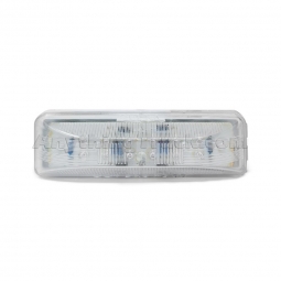 Pro LED 192CLR Red Long Rectangular LED Marker Light, Clear Lens, Red LEDs