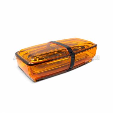 Pro LED 24ALWM Amber LED, Amber Lens Mini Light Bar Warning Light with Magnet Mount, 10-30 VDC