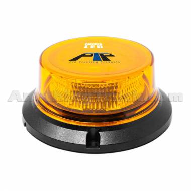 Pro LED 2599A UFO Amber LED Beacon, Amber Lens, Quad Flash, Permanent Screw Mount, 10-30 VDC