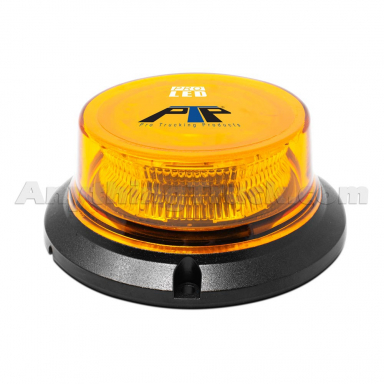 Pro LED 2599A UFO Amber LED Beacon, Amber Lens, Quad Flash, Permanent Screw Mount, 10-30 VDC