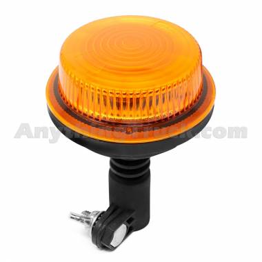 Pro LED 2832APLM Amber LED Warning Beacon, Quad Flash, DIN Pole Mount, 12/24V