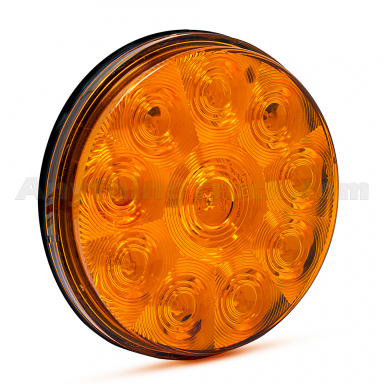 Pro LED 410Y 10-Diode 4-Inch Round Amber LED Front, Park, and Turn Signal Light