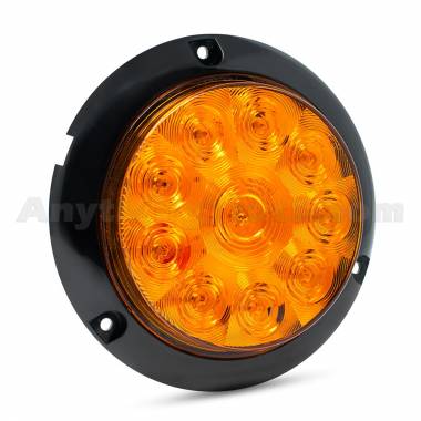 Pro LED 423YST Amber 4" Round LED Strobe Light, Surface-Mounted, Quad Flash