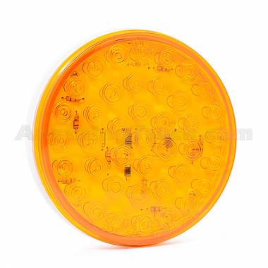 Pro LED 440Y24V 40-Diode 4-Inch Round Amber LED Turn Signal Light, 24-volts DC, Grommet-Mounted