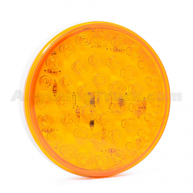 Pro LED 440Y 40-Diode 4-Inch Round Amber LED Turn Signal Light, 12-volts DC, Grommet-Mounted