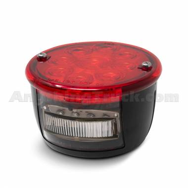 Pro LED 48LP 3-3/4" Round Stud-Mount LED Stop/Tail/Turn Light with License Plate, 12V