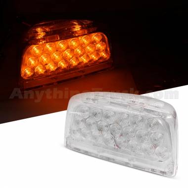 Pro LED 5182AC Peterbilt 357 365 378 379 LED Fender Turn Signal Lamp, LH/RH, Clear Lens, 12V