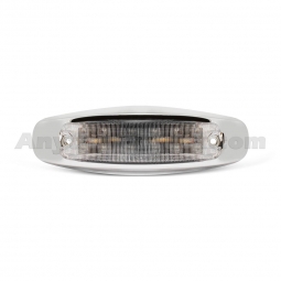 Pro LED 5712AC Peterbilt 12 LED Panelite With Chrome Base, Clear Lens, Amber LEDs