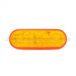 Pro LED 602YMV 27-Diode 6-Inch Oval Amber LED Turn Signal Light