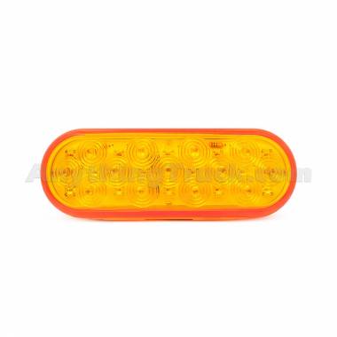 Pro LED 602YMV 6" Oval 27-LED Park/Turn Signal Lamp, Grommet Mount, Amber Lens, 12/24V