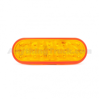 Pro LED 602YMV 27-Diode 6-Inch Oval Amber LED Turn Signal Light