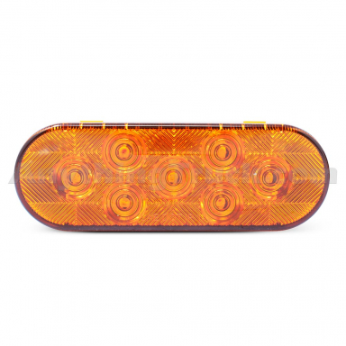 Pro LED 607A 7-Diode 6" Oval Amber LED Front, Park, and Turn Signal Light
