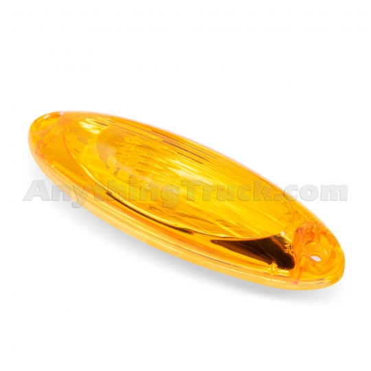 Spyder 18 Led Cab P/T/C Light Reflector Clear/Amber 22006Y Compatible with Freightliner Partsam 2pcs 6in 